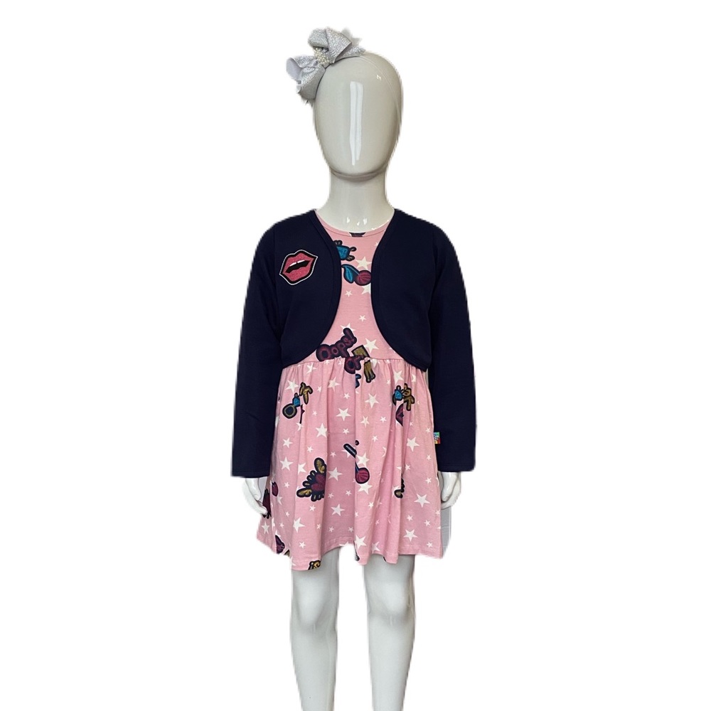 Bee Loop Dress W/ Light Jacket